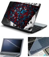 Psycho Art 3in1 Laptop Skin Pack with Screen Guard & Key Protector HQ140774 Combo Set(Multicolor)   Laptop Accessories  (Psycho Art)