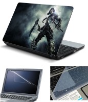 Psycho Art 3in1 Laptop Skin Pack with Screen Guard & Key Protector HQ140807 Combo Set(Multicolor)   Laptop Accessories  (Psycho Art)