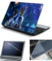 Psycho Art 3in1 Laptop Skin Pack with Screen Guard & Key Protector HQ140795 Combo Set(Multicolor)   Laptop Accessories  (Psycho Art)