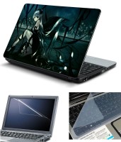 Psycho Art 3in1 Laptop Skin Pack with Screen Guard & Key Protector HQ140721 Combo Set(Multicolor)   Laptop Accessories  (Psycho Art)