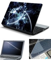 Psycho Art 3in1 Laptop Skin Pack with Screen Guard & Key Protector HQ140744 Combo Set(Multicolor)   Laptop Accessories  (Psycho Art)