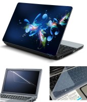 Psycho Art 3in1 Laptop Skin Pack with Screen Guard & Key Protector HQ140731 Combo Set(Multicolor)   Laptop Accessories  (Psycho Art)