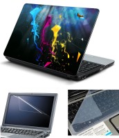 Psycho Art 3in1 Laptop Skin Pack with Screen Guard & Key Protector HQ140809 Combo Set(Multicolor)   Laptop Accessories  (Psycho Art)