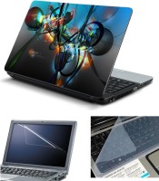 Psycho Art 3in1 Laptop Skin Pack with Screen Guard & Key Protector HQ140704 Combo Set(Multicolor)   Laptop Accessories  (Psycho Art)