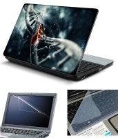 Psycho Art 3in1 Laptop Skin Pack with Screen Guard & Key Protector HQ140766 Combo Set(Multicolor)   Laptop Accessories  (Psycho Art)