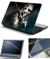 Psycho Art 3in1 Laptop Skin Pack with Screen Guard & Key Protector HQ140767 Combo Set(Multicolor)   Laptop Accessories  (Psycho Art)