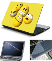 Psycho Art 3in1 Laptop Skin Pack with Screen Guard & Key Protector HQ140792 Combo Set(Multicolor)   Laptop Accessories  (Psycho Art)