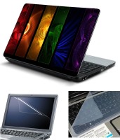 Psycho Art 3in1 Laptop Skin Pack with Screen Guard & Key Protector HQ140708 Combo Set(Multicolor)   Laptop Accessories  (Psycho Art)