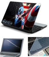 Psycho Art 3in1 Laptop Skin Pack with Screen Guard & Key Protector HQ140736 Combo Set(Multicolor)   Laptop Accessories  (Psycho Art)