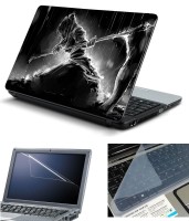 Psycho Art 3in1 Laptop Skin Pack with Screen Guard & Key Protector HQ140777 Combo Set(Multicolor)   Laptop Accessories  (Psycho Art)