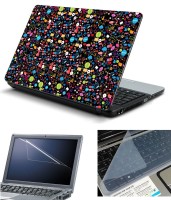 Psycho Art 3in1 Laptop Skin Pack with Screen Guard & Key Protector HQ140726 Combo Set(Multicolor)   Laptop Accessories  (Psycho Art)