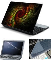 Psycho Art 3in1 Laptop Skin Pack with Screen Guard & Key Protector HQ140709 Combo Set(Multicolor)   Laptop Accessories  (Psycho Art)