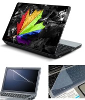 Psycho Art 3in1 Laptop Skin Pack with Screen Guard & Key Protector HQ140761 Combo Set(Multicolor)   Laptop Accessories  (Psycho Art)
