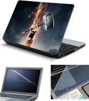 Psycho Art 3in1 Laptop Skin Pack with Screen Guard & Key Protector HQ140702 Combo Set(Multicolor)   Laptop Accessories  (Psycho Art)