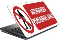 Vprint Authorised person only Vinyl Laptop Decal 13   Laptop Accessories  (Vprint)