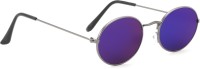 ROYAL SON Round Sunglasses(For Men & Women, Blue)