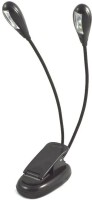 Shrih Clip Lamp with Four LED & Dual Flexible Neck SH-04018 Led Light(Black)   Laptop Accessories  (Shrih)