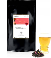 Tassyam Tassyam Chai Rose Black Tea Assam Handmade 250 grams Premium Window Pouch Spices, Rose Black Tea Bulk Pack(250 g)