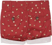 United Colors of Benetton Short For Boys Casual Printed Cotton Blend(Red, Pack of 1)