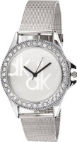 View CM DK Stylish White Dial Stainless Steel Strap Analog Watch  - For Girls Wrist Watches Price Online(CM)