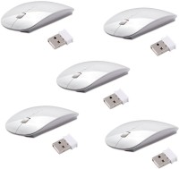 FKU Set of 5 Ultra Slim Wireless Optical Mouse Combo Set   Laptop Accessories  (FKU)