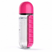 VibeX � Medicine Tablet Storage Case Container Water Bottle Outdoor Hiking Pill Box(Pink) - Price 549 81 % Off  