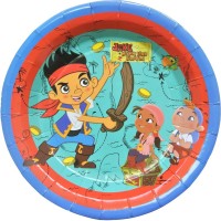 FUNCART Jake and the Never Land Pirates 9'' paper plate(8 pcs/pack) Half Plate(Pack of: 8)
