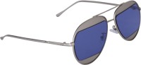 MarkQues Aviator Sunglasses(For Men & Women, Silver)