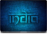 Ganesh Arts Incredible India With Blue Texture Sparkle Laptop Skin with Screen Protector & KeyGuard Skin HD High Quality Eco vinyl Laptop Decal 15.6   Laptop Accessories  (Ganesh Arts)