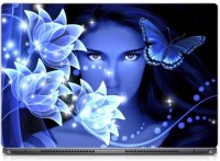 Ganesh Arts Glowing Fantasy Girl Butterfly HD High Quality Eco vinyl Laptop Decal 15.6   Laptop Accessories  (Ganesh Arts)