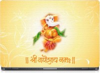 Ganesh Arts Shri Ganeshay Namah Canvas Print Sparkle Laptop Skin with Screen Protector & KeyGuard Skin HD High Quality Eco vinyl Laptop Decal 15.6   Laptop Accessories  (Ganesh Arts)