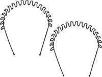 Chanderkash ZigZag Wave - Set of 2 Hair Band Hair Band(Black) - Price 89 85 % Off