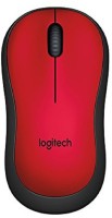 Logitech M221 red silent Wireless Optical Mouse(USB, Red)   Laptop Accessories  (Logitech)