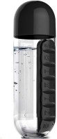 VibeX � Combine Daily Organizer with Water Bottle Weekly Seven Compartments with Drinking Bottle Easy Carrying Pill Box(Black) - Price 549 81 % Off  