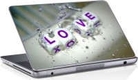 Sai Enterprises Big-macro-water-drops-Love vinyl Laptop Decal 15.6   Laptop Accessories  (Sai Enterprises)