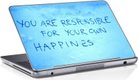 Sai Enterprises Quote-for-happiness vinyl Laptop Decal 15.6   Laptop Accessories  (Sai Enterprises)