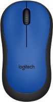 View Logitech M221 SILENT BLUE Wireless Optical Mouse(USB, Blue) Laptop Accessories Price Online(Logitech)