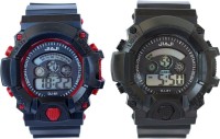 Creator Jiaji Multi Colour(Red And Black) New Design(Random Colours Available) Combo Digital Watch  - For Boys & Girls   Watches  (Creator)