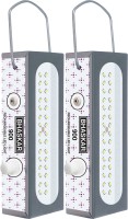View GO Power 30 LED Eye Bhaskar (Set of 2) Rechargeable Emergency Lights(Silver) Home Appliances Price Online(GO Power)