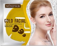 Mondsub Gold Brightening, Moisturizing & Antiwrinkle Facial Mask Sheets(1200 g) - Price 999 80 % Off  