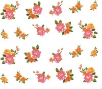 SENECIO� Rose Bunch Multicolor Style - 8 Nail Art Manicure Decals Water Transfer Stickers Sheet(Multicolor) - Price 89 77 % Off  