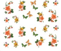 SENECIO� Rose Bunch Multicolor Style - 7 Nail Art Manicure Decals Water Transfer Stickers Sheet(Multicolor) - Price 109 72 % Off  