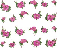 SENECIO� Rose Bunch Multicolor Style - 1 Nail Art Manicure Decals Water Transfer Stickers Sheet(Multicolor) - Price 99 75 % Off  