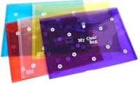 Aahum Sales Polypropylene My Clear Bag Set of 30(Set Of 30, Multicolor)