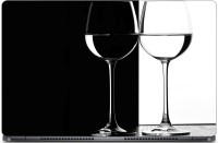 HD Arts Cool Black & White Wine Glass ECO Vinyl Laptop Decal 15.6   Laptop Accessories  (HD Arts)
