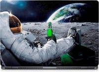 HD Arts Astronaut Chilling On Moon ECO Vinyl Laptop Decal 15.6   Laptop Accessories  (HD Arts)