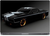 HD Arts 3D Cool Black Car ECO Vinyl Laptop Decal 15.6   Laptop Accessories  (HD Arts)
