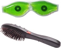 Welcome India Bazaar wib Combo Of Aloevera Gel Eye Mask With Magnetic Hair Brush Massager(Set of 2) - Price 199 80 % Off  