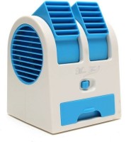 Bullet Mini Air Conditioner Cooling Fragrance 4 Blade Table Fan(Blue)   Home Appliances  (Bullet)