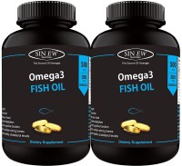 Sinew Nutrition Omega 3 Fish Oil 500mg (150EPA & 100DHA), 60 Softgels (Pack of 2)(500 mg)